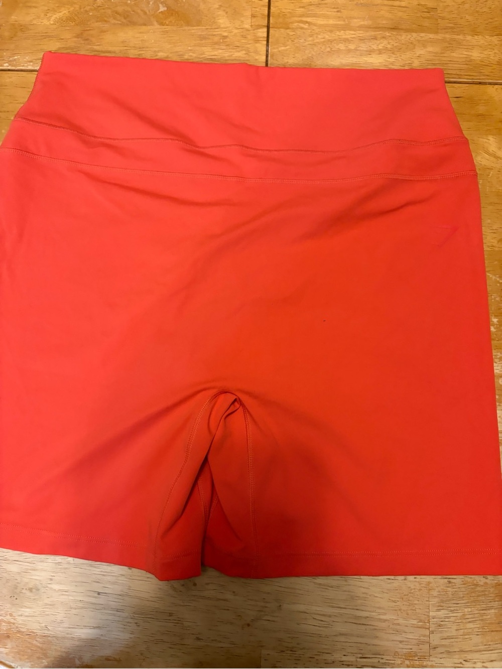Gymshark Bright Coral High-Rise Bike Shorts